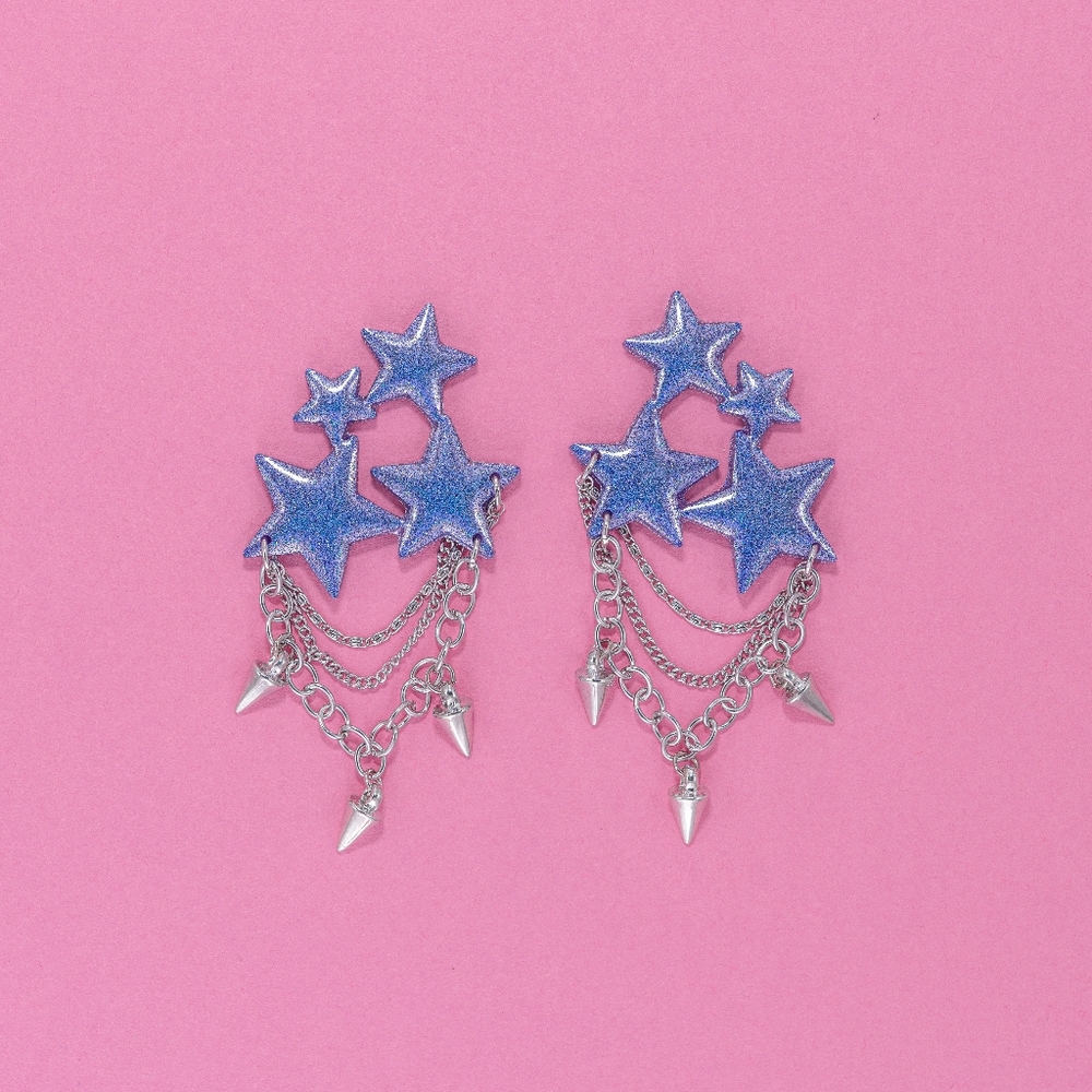 ⭐️ Holographic Lilac Andromeda Earrings ⭐️